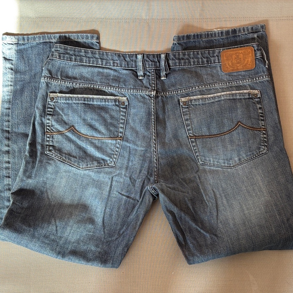 Buffalo David Bitton Relaxed Fit Blue Jeans 42W 34L - Picture 5 of 7